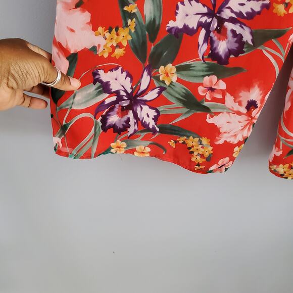 Sweet Pea For NY&Co By Stacy Frati Flora Wide Leg Flowy Pants L - Picture 5 of 9